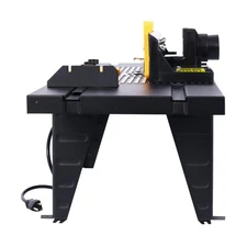 Aluminum Top Electric Benchtop Router Table With Precise Miter Gauge Multifun...