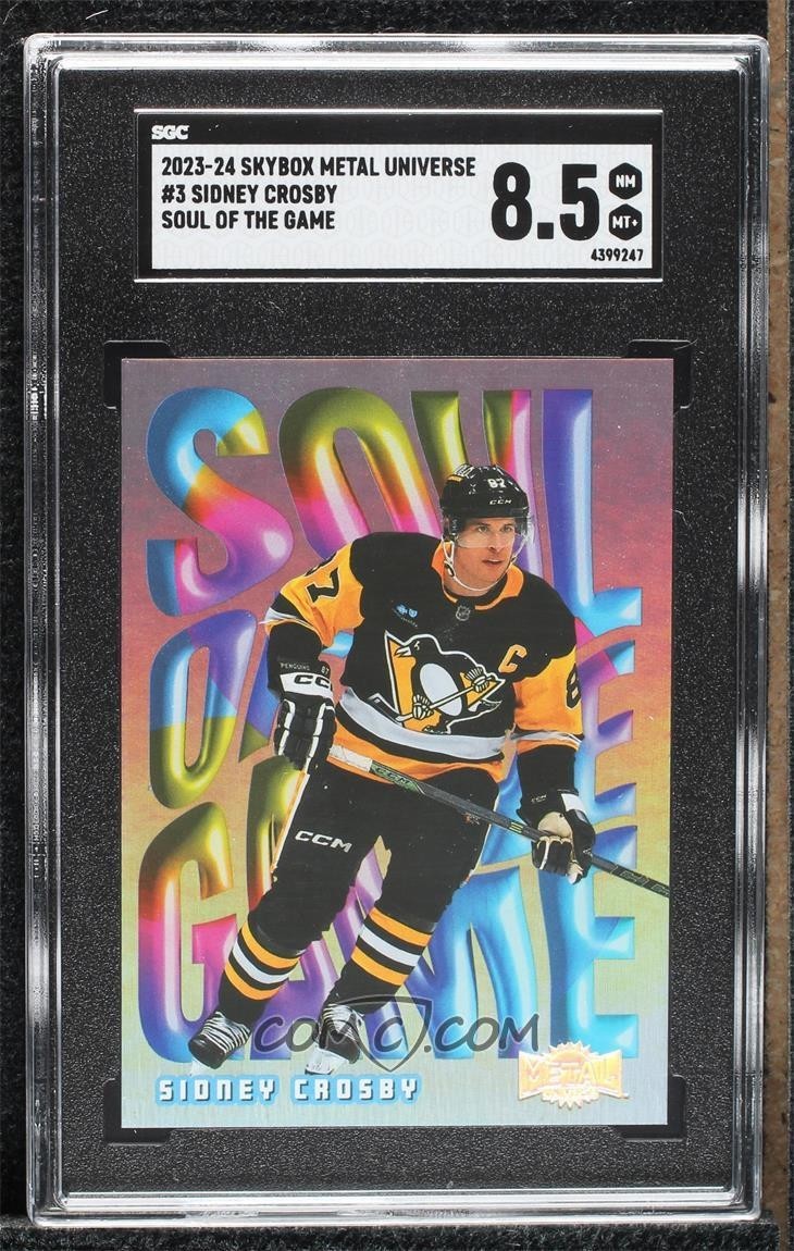 2023-24 Skybox Metal Universe - Soul of the Game Sidney Crosby SGC 8.5 view 1