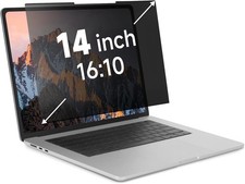 Nano-Suction Laptop Privacy Screen 14 Inch 16:10, Removable Anti Glare Shield