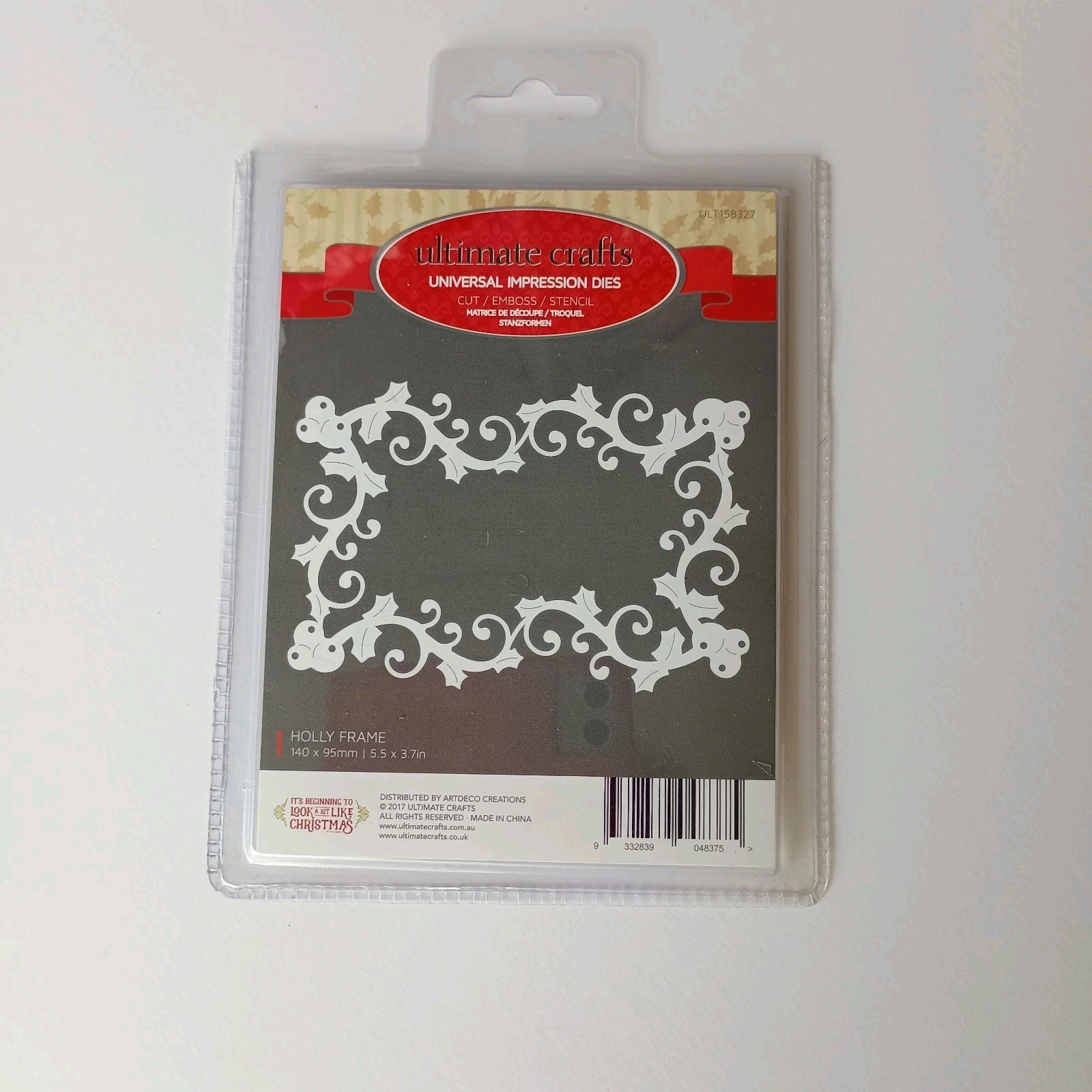 Ultimate Crafts Die Holly Frame Die Its Beginning To Look A Lot Like Christmas