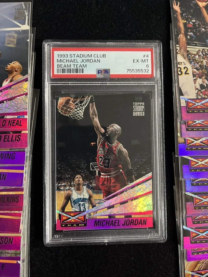 🎆 1993-94 Stadium Club Beam Team Complete Set W/Jordan Graded, Shaq, Penny RC - Image 2 of 4
