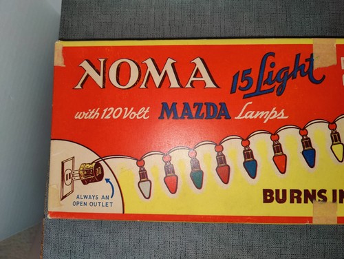 3 Vintage Noma Christmas Lights 15 Pack With Original Box-Working-Read - Picture 7 of 14
