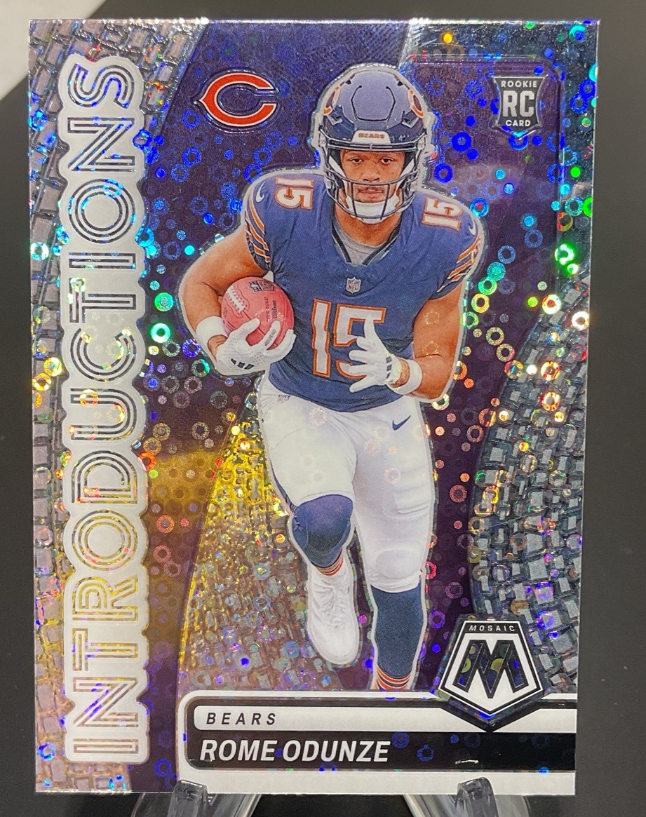 2024 Panini Mosaic - Introductions Rome Odunze #2 No Huddle Silver Prizm (RC)