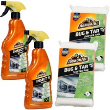 2x Set Armor All Insekten-Entferner + Schwamm Insekten-Löser Kot Teer-Entferner