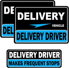 Delivery Driver Car Magnet, Delivery Magnetic Car Door and Bumper Sign, High Ref