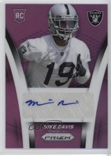 2014 Panini Prizm Auto Rookie Purple Prizm 4/40 Mike Davis #AR-MD Auto 0b2
