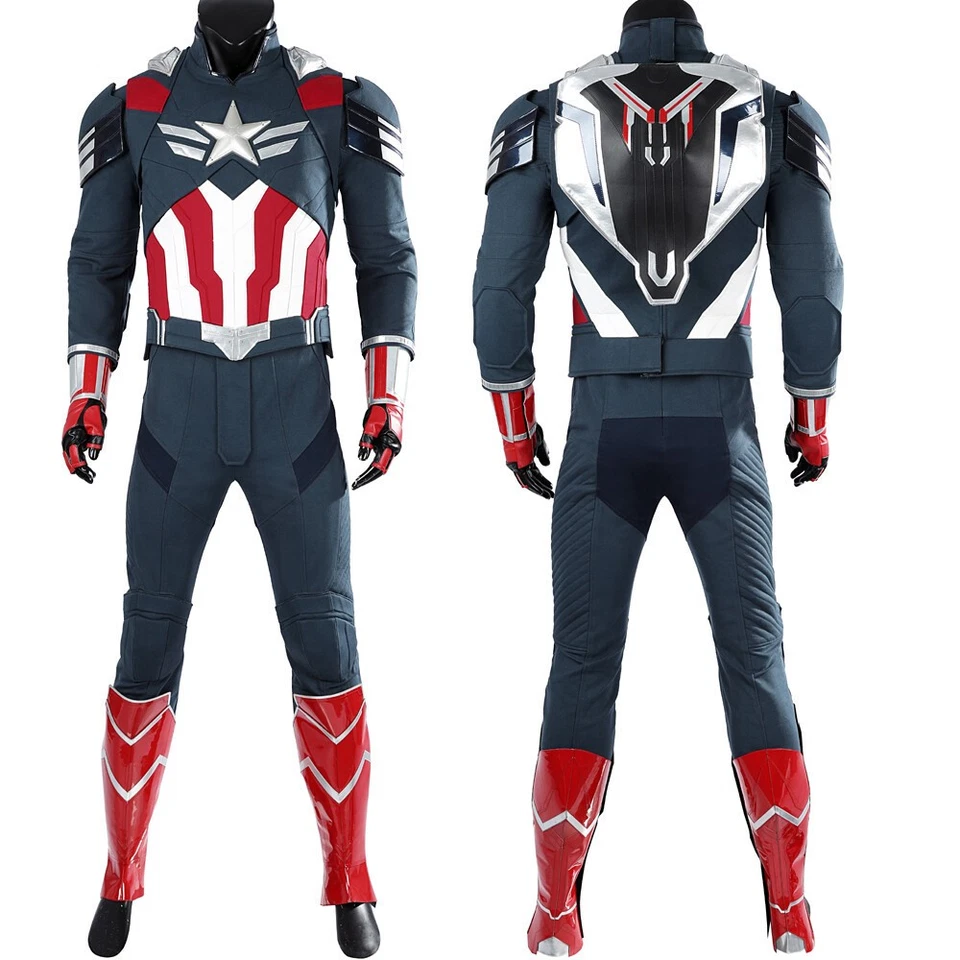 Mono Capitán América Brave New World Falcon Wilson 3D Traje Disfraz Juegos con disfraces Foto 4 de 4