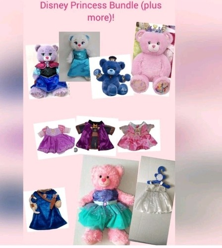 Build A Bear Disney Elsa Anna Genius Plush with Clothes Lot