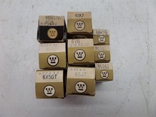 Mixed Lot Of 9 Westinghouse 6X5GT 6SJ7 6V6 Electron Tubes