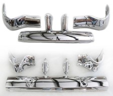 1956 Chevy Chevrolet Pair Front Rear Bumpers 10 Pcs New