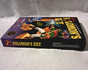 Solomon's Key Complete Nintendo Nes Game CIB Poster Very Good Condition 