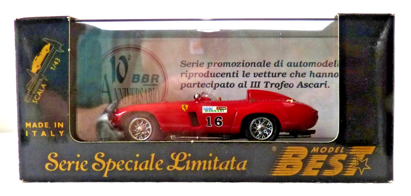 1:43 BEST FERRARI 750 MONZA TROFEO Ascari Special LTD. BBR Edit.10 yr aniv.RARE!