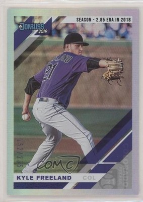 2019 Panini Donruss Season Stat Line /285 Kyle Freeland (Full Name on Front) 0d2