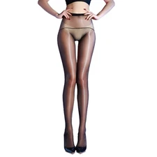 5D Seamless Oily Shiny Glossy Stockings Tights Ultra-Thin Sheer Nylon Pantyhose