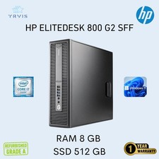 PC DE BUREAU HP 800G2 SFF INTEL I7 RAM 8 Go SSD 512 Go WIN 11 PRO RECONDITIONNÉ