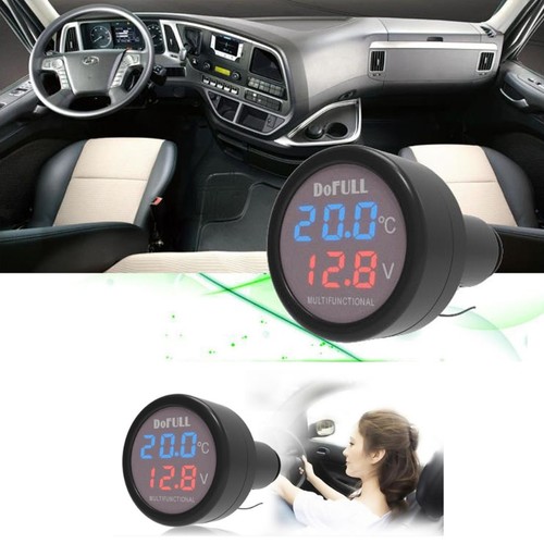 Car Voltmeter Digital Voltmeter Volt Meter Panel Tester Auto Motorcycle 12V 24V - Picture 5 of 9
