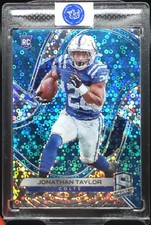 Jonathan Taylor 2020 Panini Spectra Prizm 27/60 Neon Blue RC Rookie Card Colts