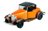 Welly Old Timer Ford Roadster Mit Dach Orange 1:34 Die Cast Metal Neu Im Kasten