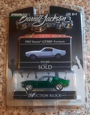 GREENLIGHT 2007 BARRETT JACKSON AUCTION BLOCK 1967 SHELBY GT500 FB GREEN MACHINE