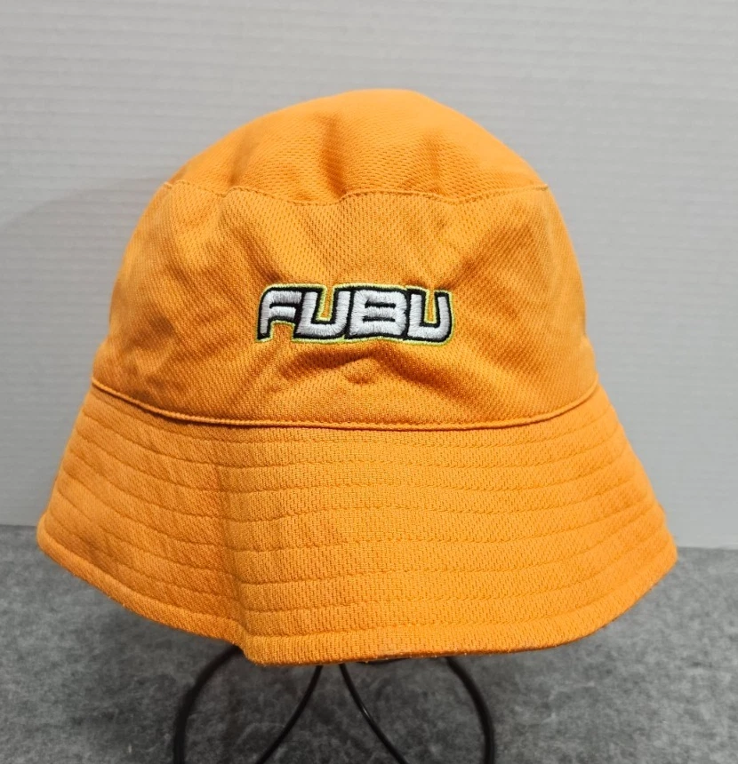 Fubu orange bucket hat Forever 21 x Fubu Collaboration one size adult