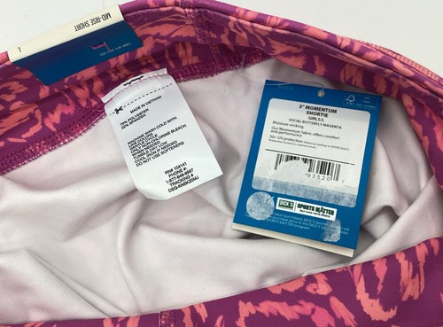 DSG Shortie Girls L Magenta Geometric Momentum Seamless Elastic Waist Mid Rise - Picture 5 of 8