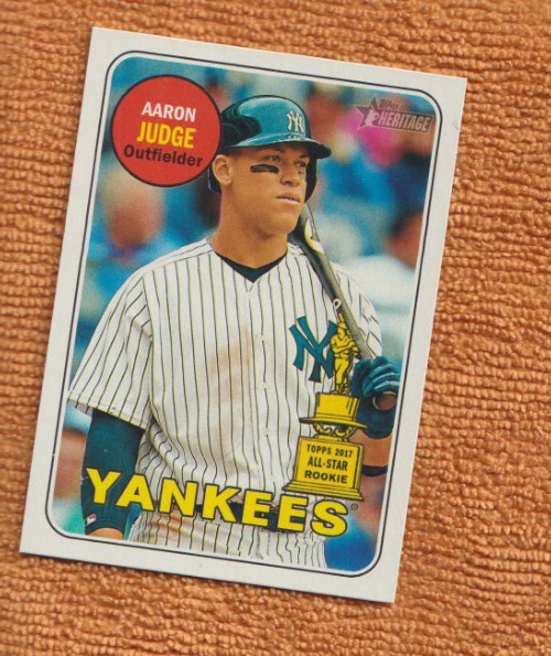 2018 TOPPS HERITAGE #25 AARON JUDGE