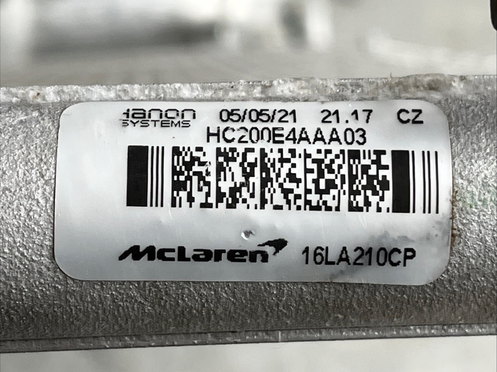 2022 2023 2024 2025 McLaren Artura Air Conditioning Condenser Used Oem 16LA210CP