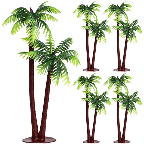 5 Pcs Palm Tree Decor Simulated Coconut Decoration Pool Party Fish Tank - Picture 7 of 8