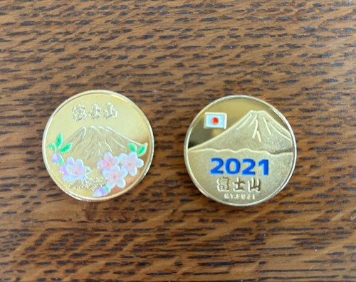 Chapei Kogyo Mt. Fuji Commemorative Medal Coin 2021 Cherry Blossom Brand new - Picture 6 of 24