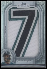2025 Topps Sterling - Jersey Letter Patches #TSJLP-JRO Julio Rodríguez #/1