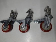 Lot de 3 roulettes pivotantes d'éclairage Raya avec cassures roues 3"