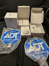 ADT Self Setup Smart Home Security System w/ Google Nest Doorbell, Hub, 4 Door
