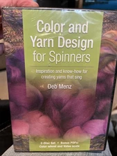Color And Yarn Design For Spinners New sealed DVD Deb Menz for Interweave