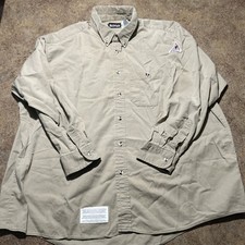 BULWARK FR Flame Resistant Twill Workwear Long Sleeve Shirt Men s xxl