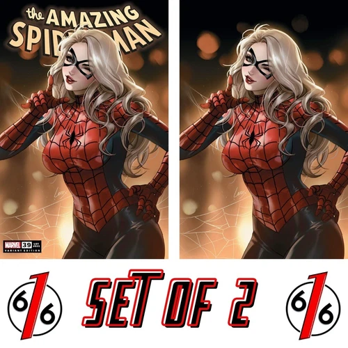 🔥🕷 AMAZING SPIDER-MAN #39 LEIRIX LI BLACK CAT Trade Dress & Virgin Variant
