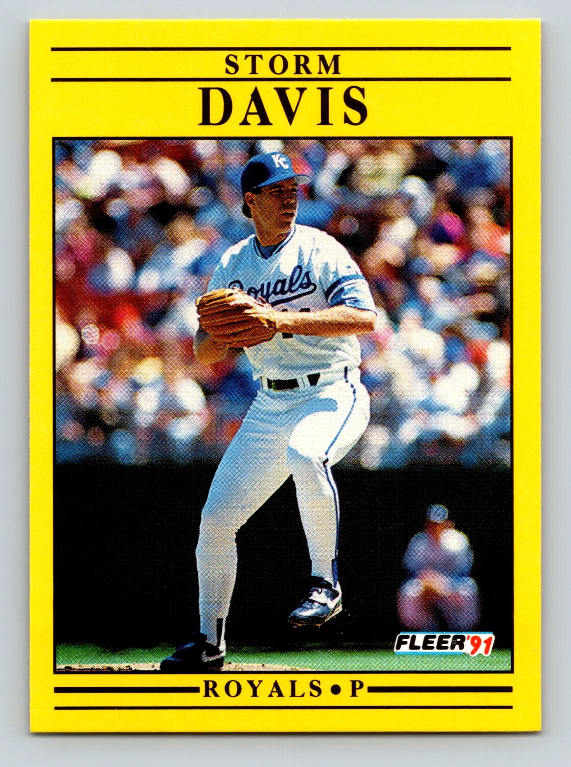 Storm Davis 1991 Fleer #556 Kansas City Royals