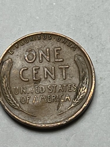 1934 P Lincoln Wheat Cent Strike Through Die OBV error coin Lot U820 - Picture 5 of 12
