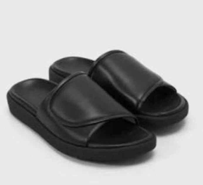 Helmut Lang Zapatos Negro Nappa Slides Sandalias Excelente Estado Usado Talla 40 Foto 2 de 4