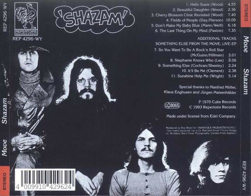 The Move: Shazam (1993): CD Jewelcase REP4296A G - Foto 2 di 2