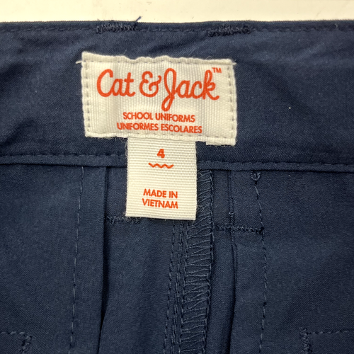 Cat & Jack Navy Blue Quick Dry School Uniform Shorts Boys Size 4 NEW - Picture 2 of 6