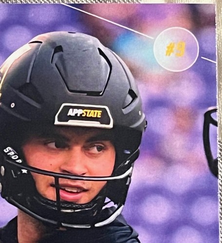 Billy Wiles #9 Appalachian State Mountaineers Football QB OnIt Athlet RC B-17 - Bild 6 von 12