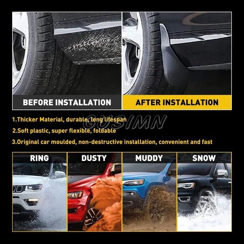 For Toyota Corolla Sedan 2020-2023 Car Mud Flaps Splash Guard Mudguard Cover ABS - Picture 6 of 7