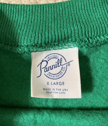 Vintage Pannill Sweatshirt grün Herren Größe X-Large Rundhalsausschnitt hergestellt in den USA - Bild 4 von 9