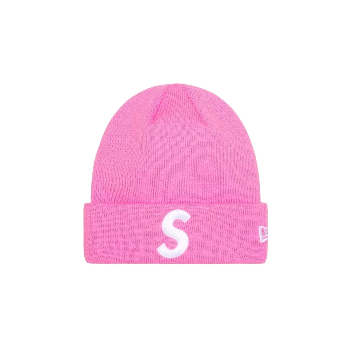 Bonnet rose avec logo Supreme New Era S   23FW  