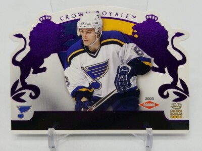 2002-03 Pacific Crown Royale TOM KOIVISTO Rookie Purple Die Cut /799 STL Blues