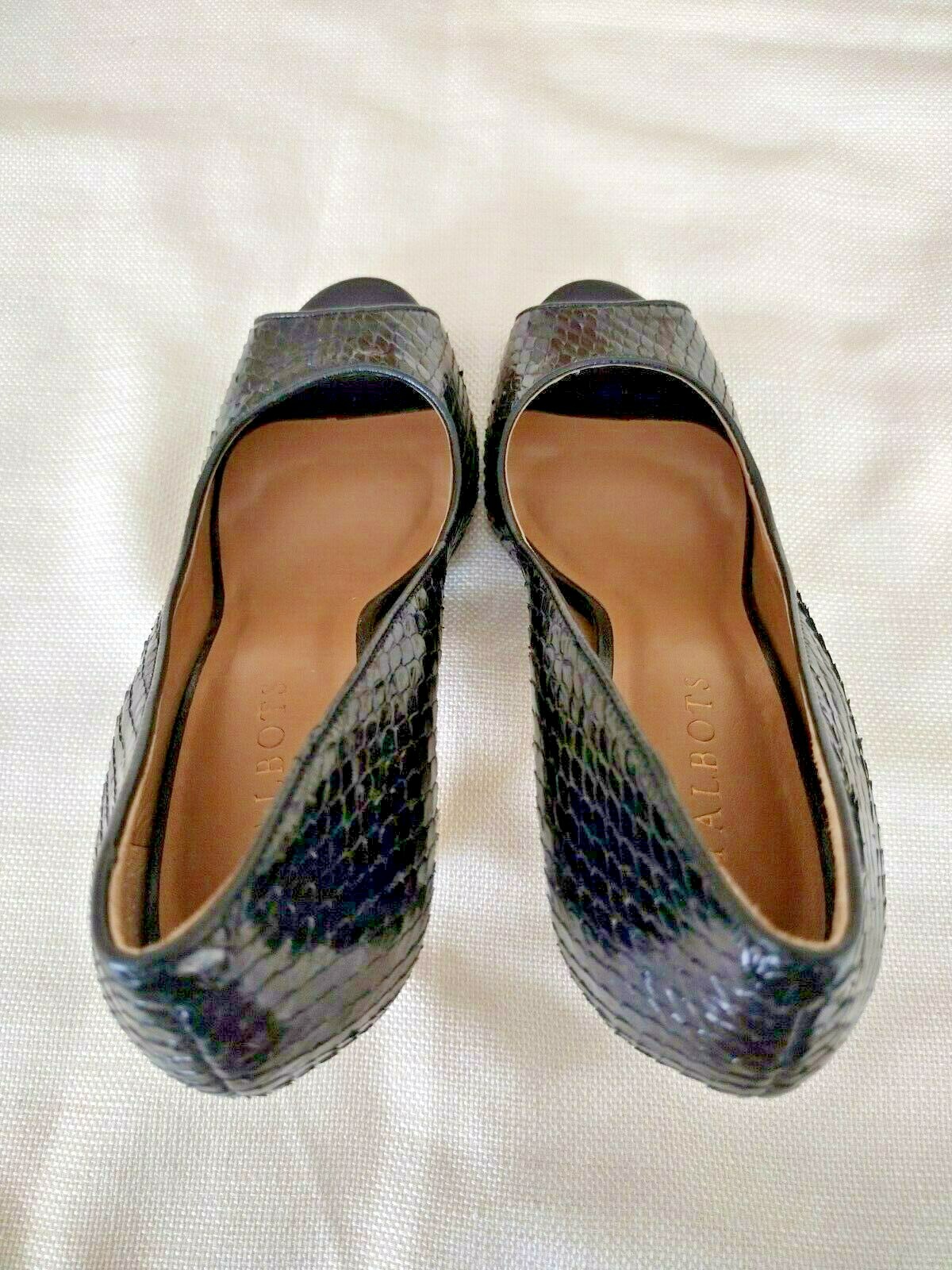 Talbots Brazilian Black Python Leather Stiletto P… - image 5