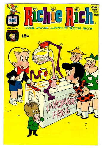 Richie Rich #105 in Vf- condition a 1971 Harvey Bronze Age Comic - File Copy
