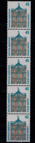 BRD Fünferstreifen Mi. - Nr. 1468 u R I postfrisch mit rückseitiger Nummer 025