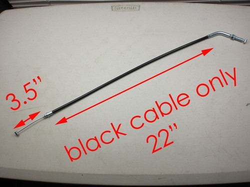 HENSIM 50CC 70CC 90CC TIERRA ATV BRAKE CABLE (Black cable :22" free wire: 3.5") - Picture 2 of 4