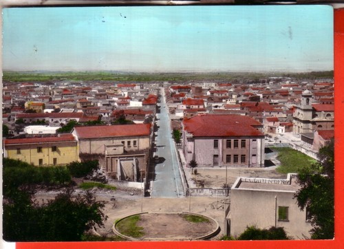 CARTOLINA GONNOSFANADIGA ACQU VIAGGIATA 1965 PANORAMA OCC
